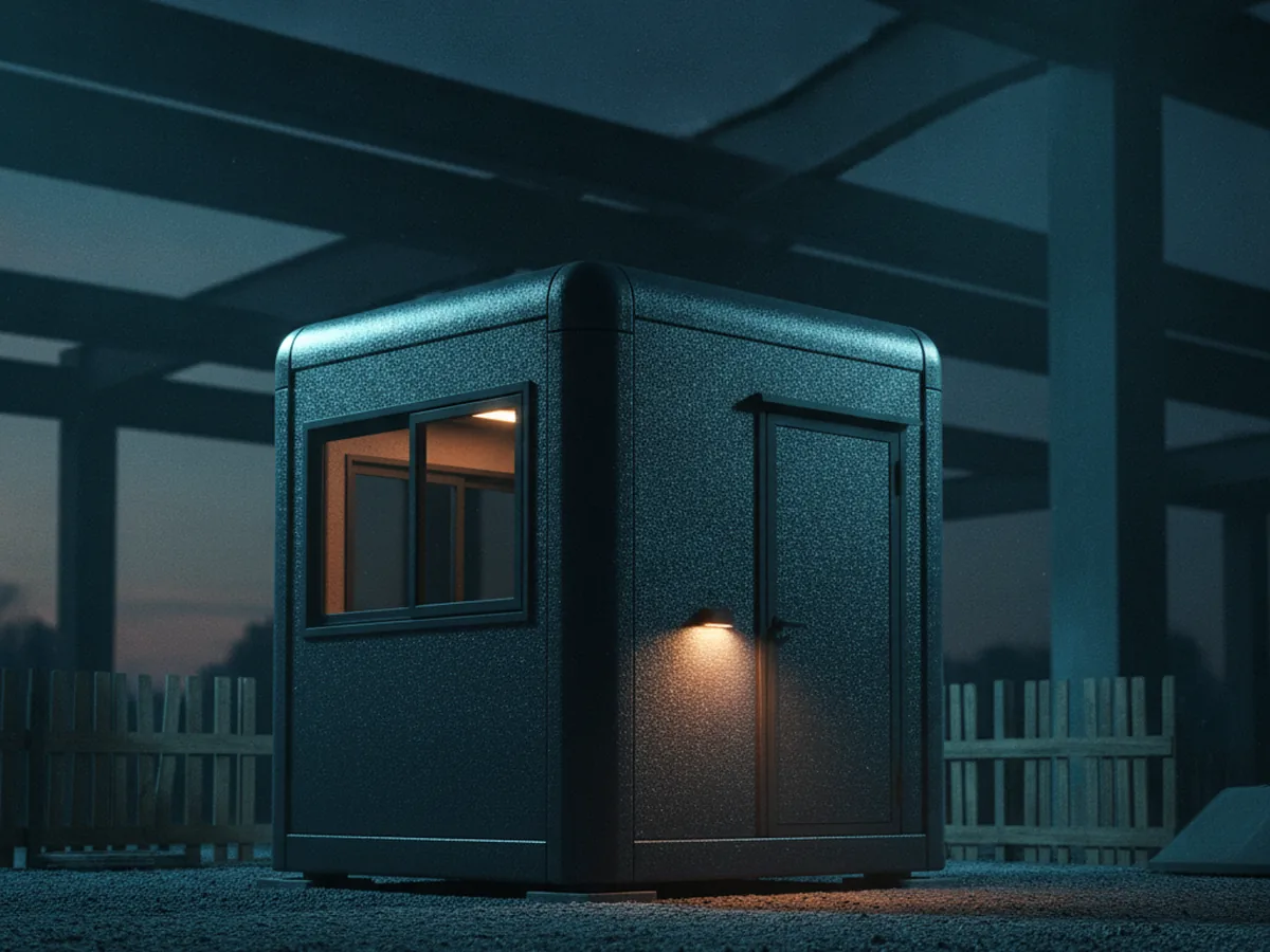 Caseta de portería — obra de construcción